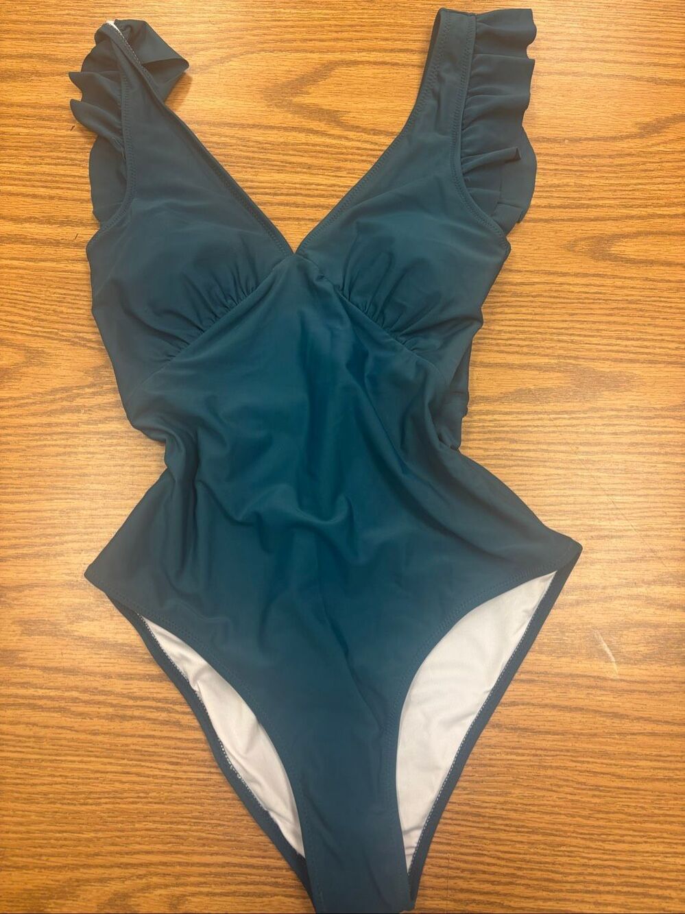 Deep V high cut one piece swimsuit by Cupshe , NWT
